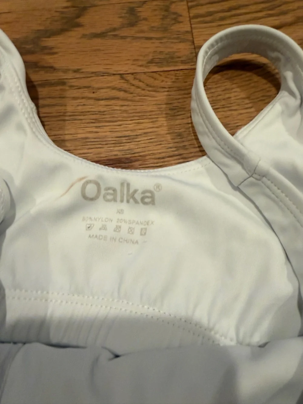 White Sports Bra Tank Top - Women's Lightweight Support